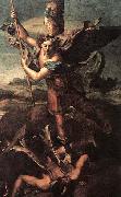 RAFFAELLO Sanzio St Michael and the Satan oil painting reproduction
